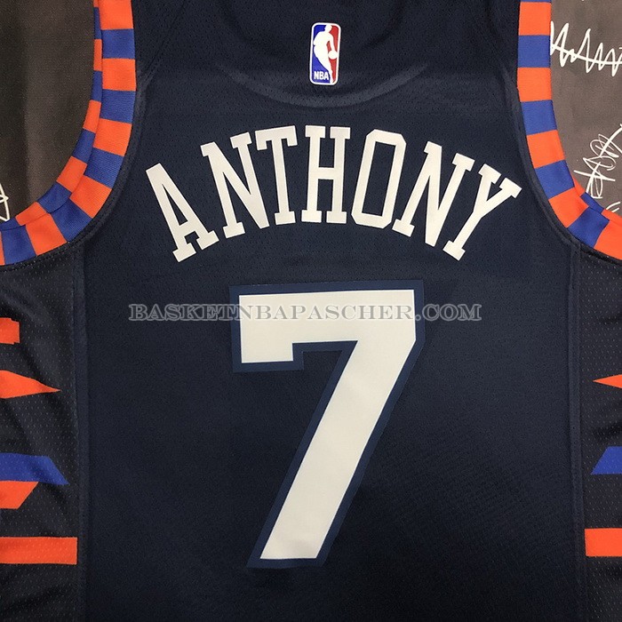 Maillot New York Knicks Carmelo Anthony NO 7 Ville Edition 2019-20 Bleu
